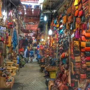 stalls in the Jama el F’na souk